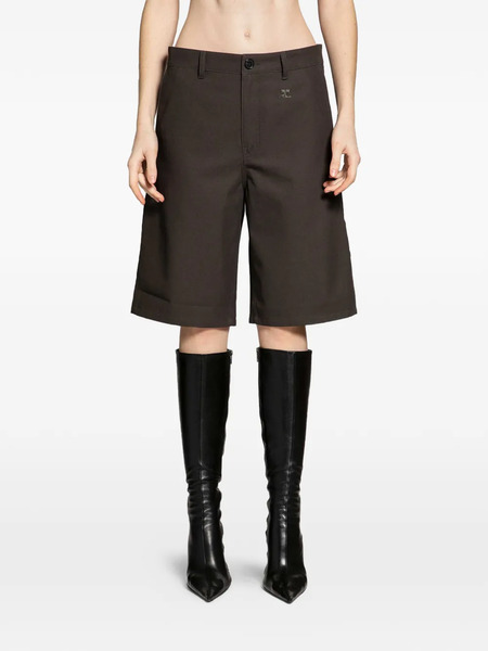  Courrèges Tailored Knee-length Shorts - Brown 