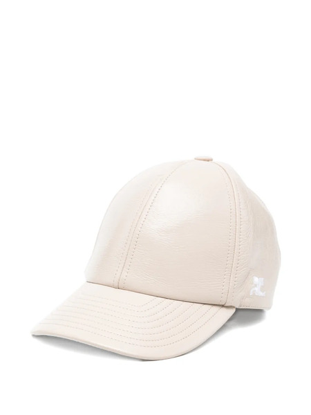  Courrèges Topstitched Cap - Neutrals 