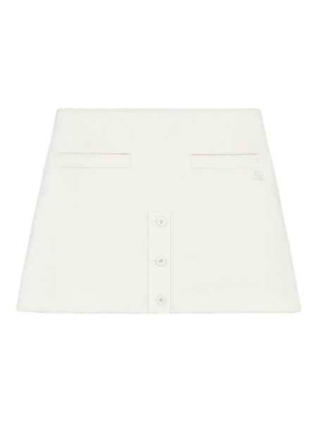  Courrèges Tweed Mini Skirt - White 