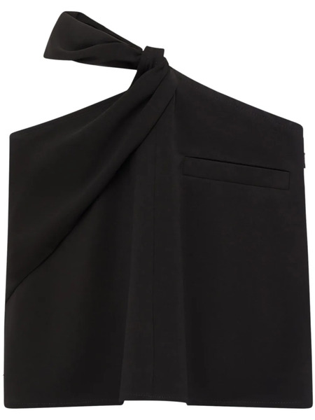  Courrèges Twist-detail Asymmetric Miniskirt - Black 