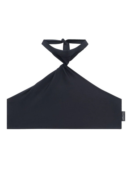  Courrèges Twist-detailing Bikini Top - Black 