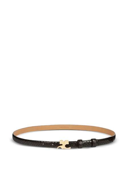  Courrèges Viper Leather Belt - Black 
