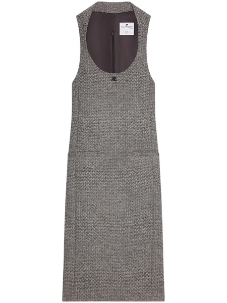  Courrèges Wool-blend Midi Dress - Black 