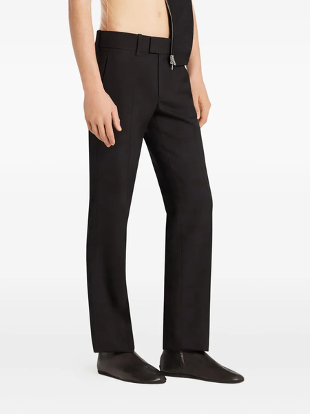  Courrèges Wool Tailored Trousers - Black 