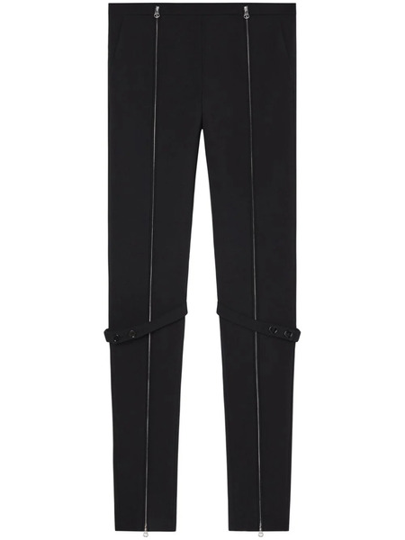  Courrèges Zip Wool Blend Pants - Black 