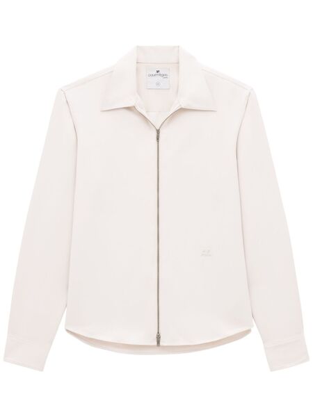 Courrèges Zipped Twill Shirt - Neutrals 