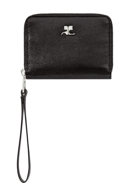  Courrèges Zipped Wallet - Black 