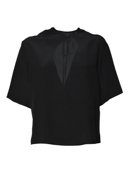  Covert Open-back Blouse - Black 