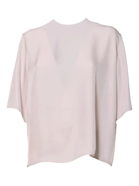  Covert Open-back Blouse - Pink 