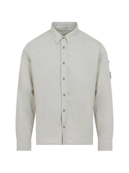 C.p. Company Buttoned Pocket Shirt - Grey 