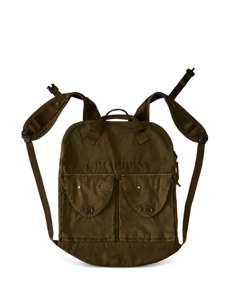  C.p. Company Embossed-logo Front-pocket Backpack - Green 