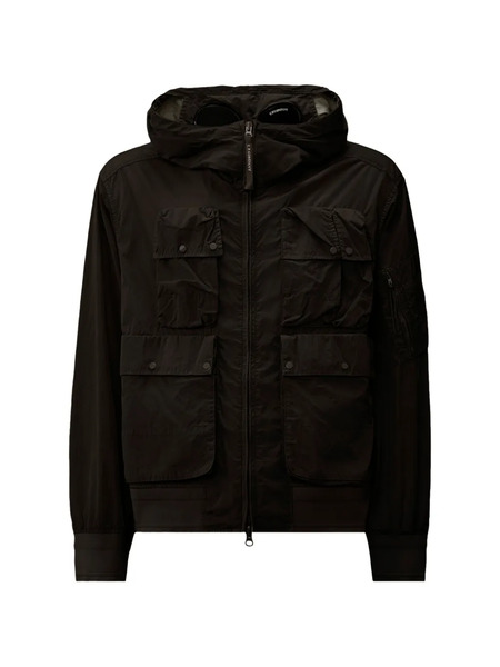  C.p. Company Hooded Multi-pocket Jacket - Black 