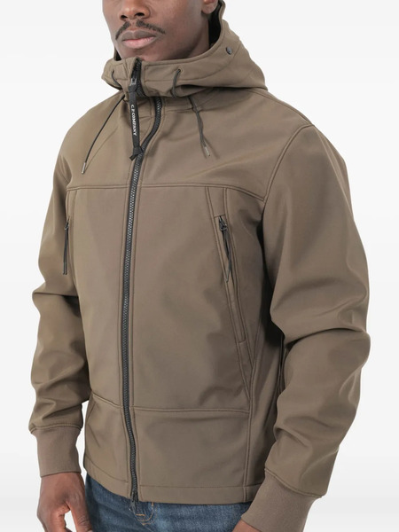  C.p. Company Hooded Zip Jacket - Brown 