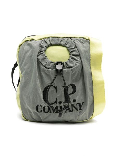  C.p. Company Kids Embroidered-logo Shoulder Bag - Green 