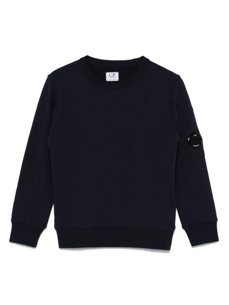  C.p. Company Kids Lens-detail Sweatshirt - Blue 