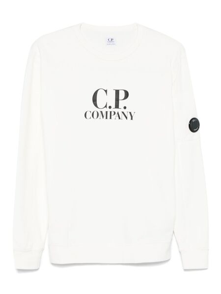  C.p. Company Kids Lens-embellished Sweatshirt - White 