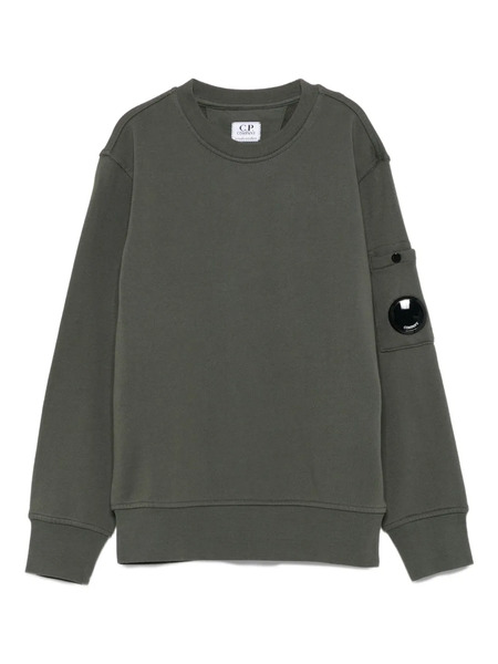  C.p. Company Kids Lens-pocket Sweatshirt - Green 