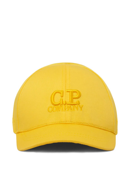  C.p. Company Kids Logo-embroidered Cap - Yellow 
