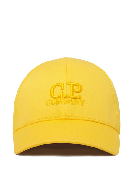  C.p. Company Kids Logo-embroidered Cap - Yellow 