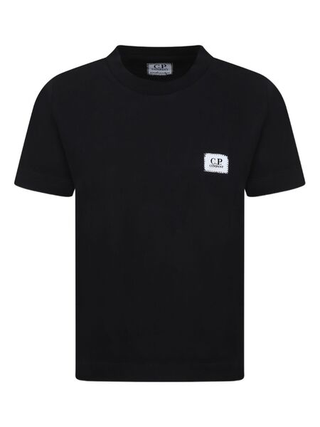  C.p. Company Kids Logo-patch T-shirt - Black 