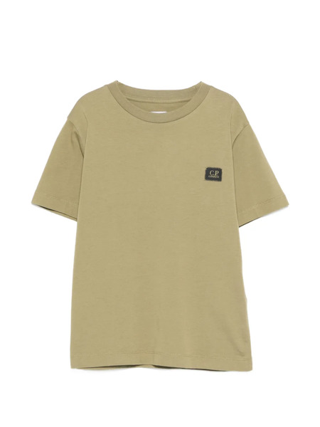  C.p. Company Kids Logo Patch T-shirt - Green 