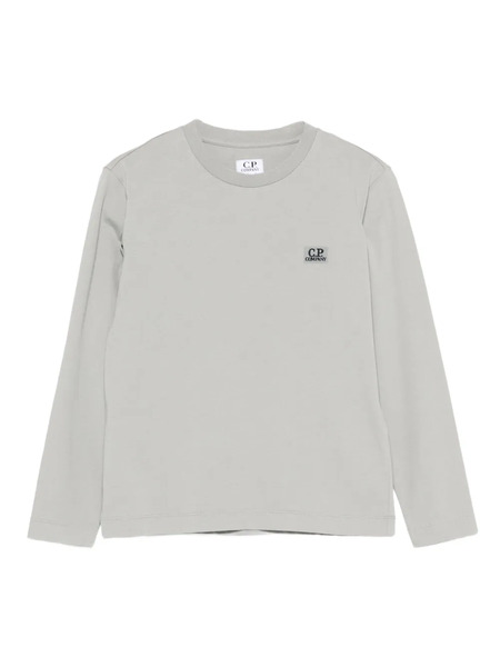  C.p. Company Kids Logo-patch T-shirt - Grey 