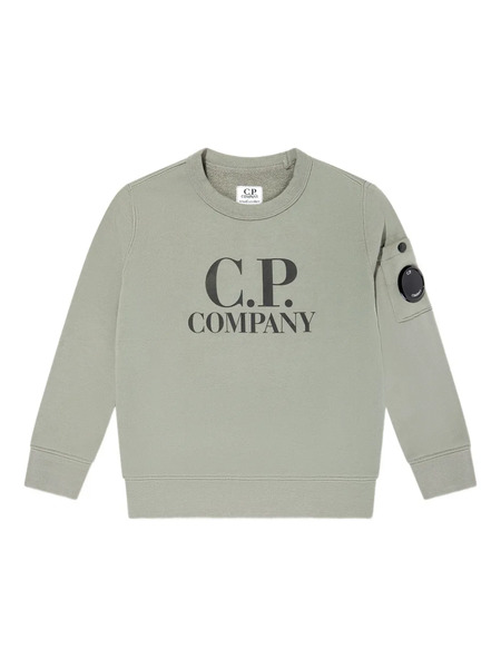  C.p. Company Kids Logo-print Pocket Sweatshirt - Grey 