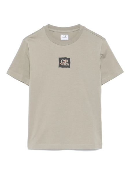  C.p. Company Kids Logo-print T-shirt - Grey 