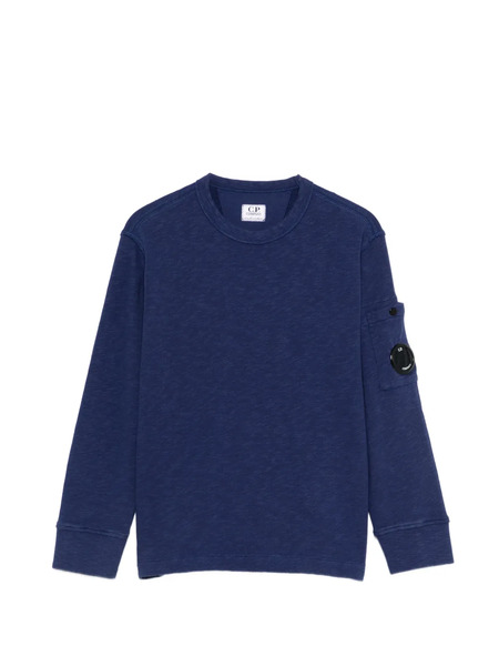  C.p. Company Kids Sleeve-pocket Sweatshirt - Blue 