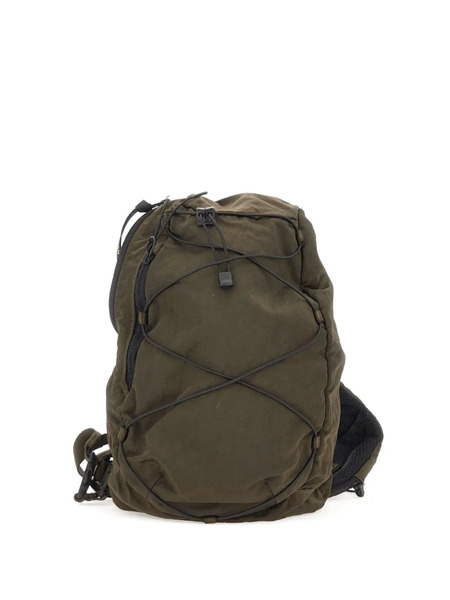  C.p. Company Lens-detail Drawstring Backpack - Green 