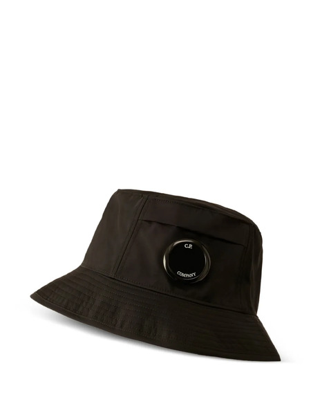  C.p. Company Logo-patch Bucket Hat - Black 
