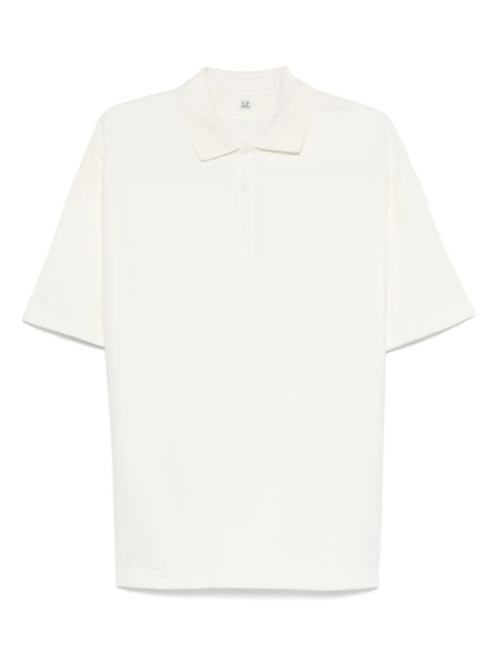  C.p. Company Micro Pattern Jacquard Polo Shirt - Neutrals 