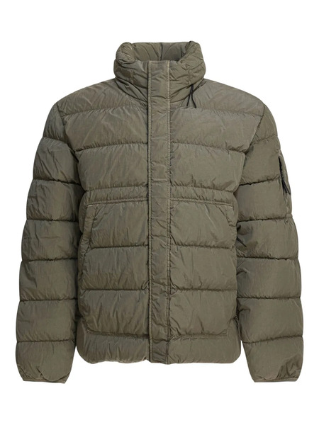  C.p. Company Orange Quilted Down Jacket - Green 