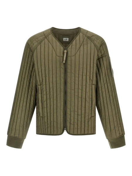  C.p. Company Ribbed Padded Jacket - Green 