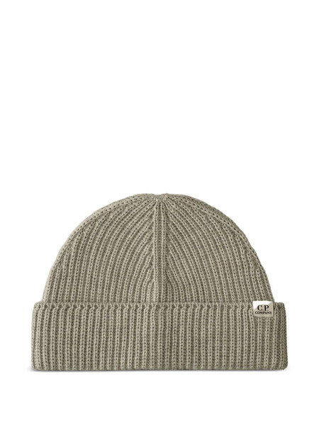  C.p. Company Ribbed-wool Beanie Hat - Grey 