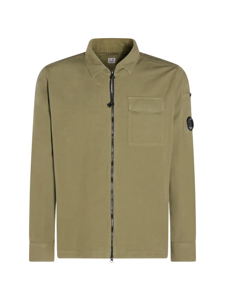  C.p. Company Zip Pocket Shirt - Neutrals 