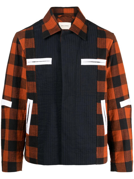  Craig Green Check-pattern Cotton Jacket - Blue 