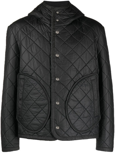  Craig Green Diamond-quilted Hooded Jacket - Black 