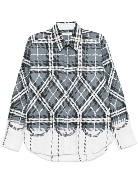  Craig Green Plaid-check Faded Shirt - Grey 