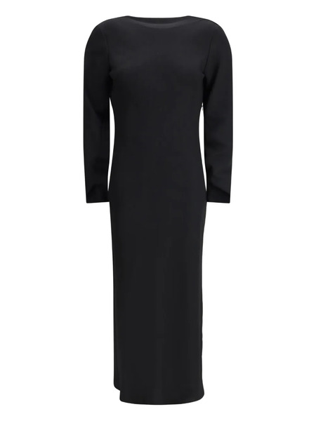  Crida Long-sleeve Midi Dress - Black 