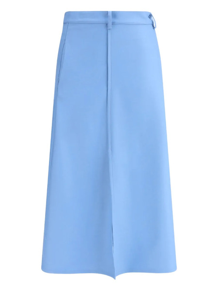  Crida Siviglia Pocket Faille Midi Skirt - Blue 