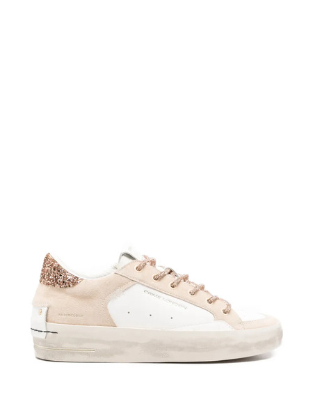  Crime London Glitter Embellished Sneakers - Neutrals 
