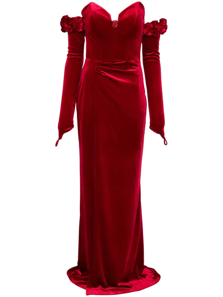  Cristallini Brigitte Maxi Dress - Red 