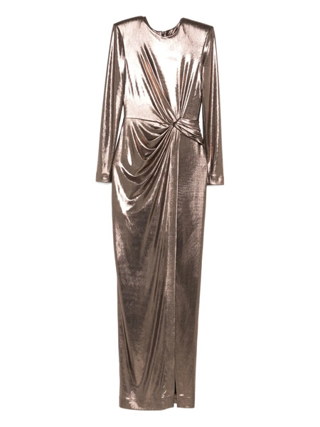  Cristallini Ornelia Twisted Maxi Dress - Brown 