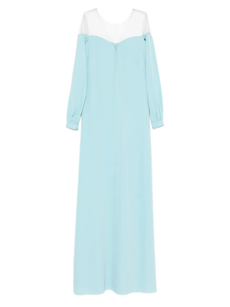  Cristallini Rafaela Long-sleeves Maxi Dress - Blue 