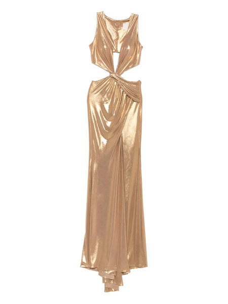  Cristallini Seraphina Cut-out Maxi Dress - Gold 