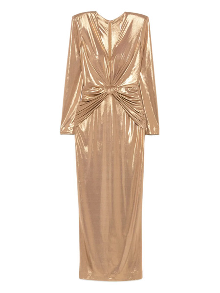  Cristallini Vega Knotted Maxi Dress - Gold 