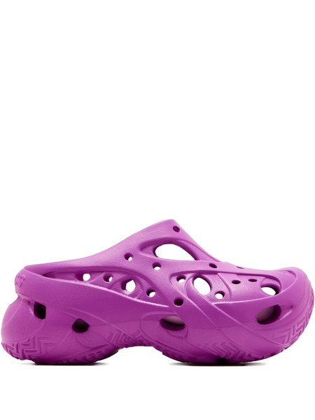  Crocs Caged Perforated Clogs - Purple 