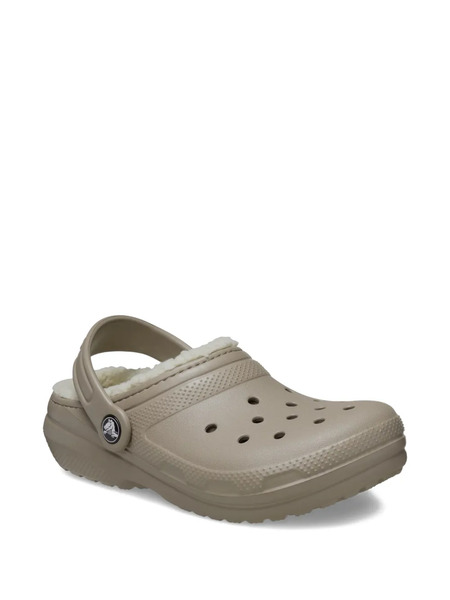  Crocs Kids Classic Lined Clog Sandals - Neutrals 
