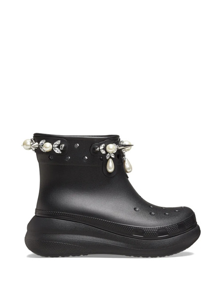  Crocs X Simone Rocha Pearl-embellished Boots - Black 